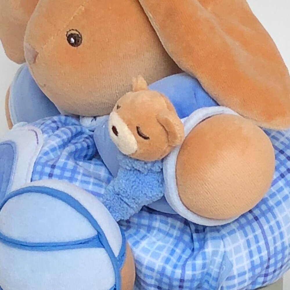 Kaloo Large Blue Chubby Rabbit w/ Detachable Snail–Gift Boxed Now In Box - Picture 14 of 14